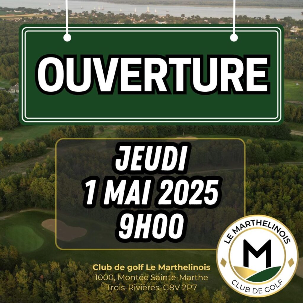 ouverture saison de golf 2025